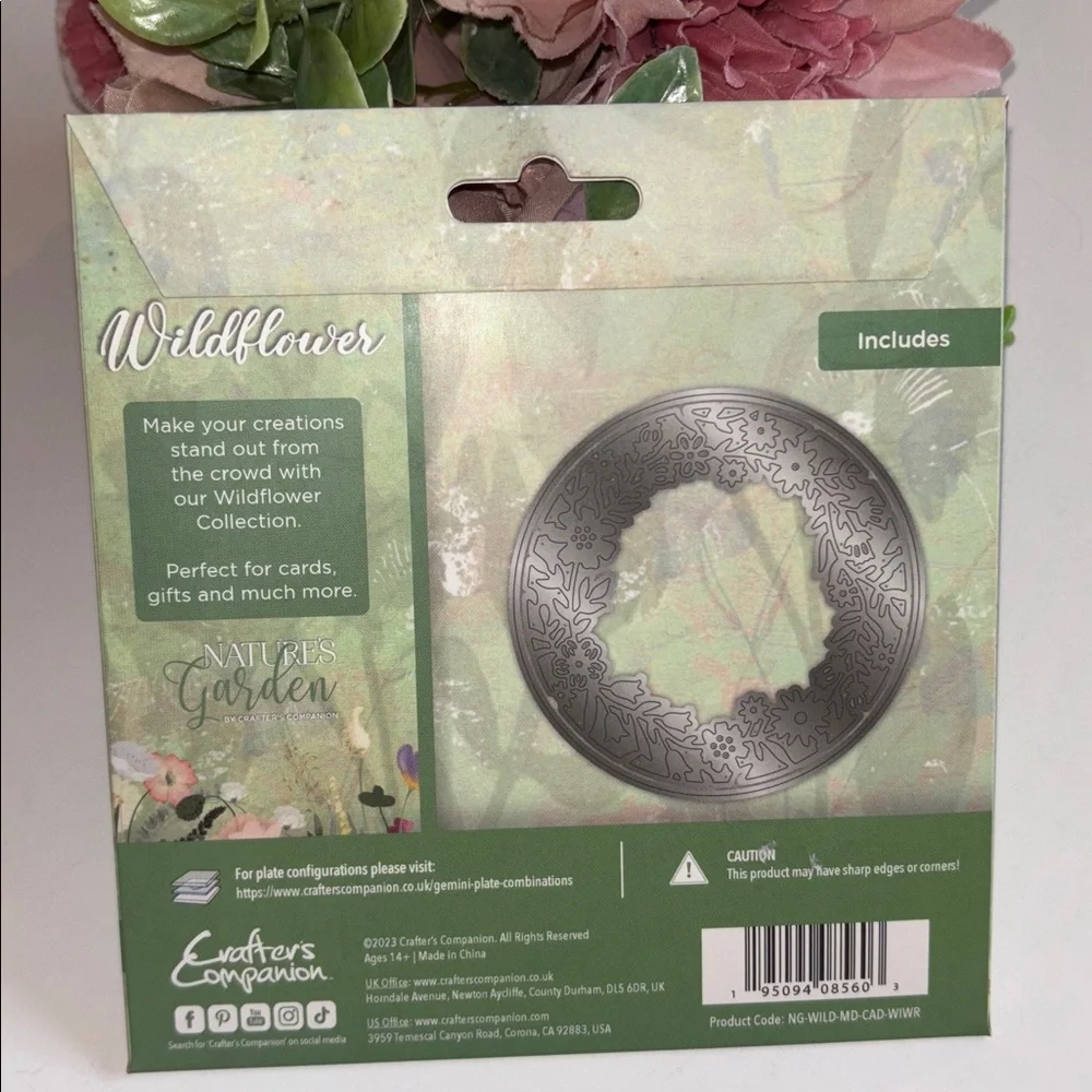 Nature's Garden Wildflowers Wildflower Wreath Metal Die NWT UNOPENED